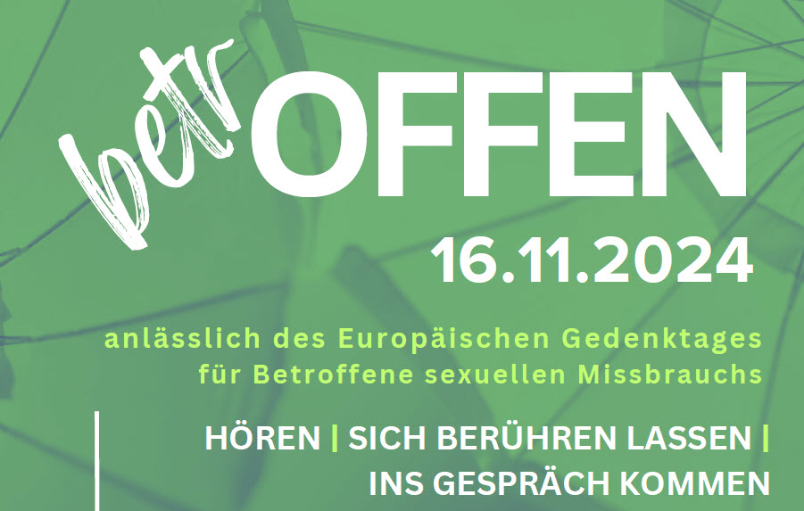 Veranstaltung zum Europäischen Gedenktag  zum Schutz von Kindern vor sexueller Ausbeutung